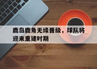 九州体育-鹿岛鹿角无缘晋级，球队将迎来重建时期(鹿岛鹿角联赛积分榜)